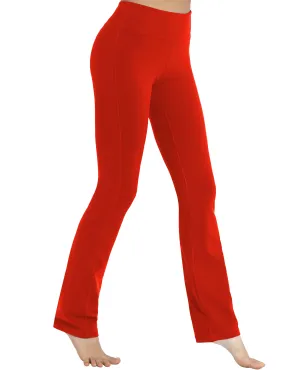 29" 31" 33" 35" Straight Leg Leggings scarlet