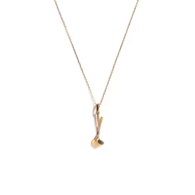 9 Carat Gold Golf Club Pendant Necklace, Gold