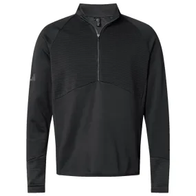 Adidas Men's Black Quarter Zip Pullover