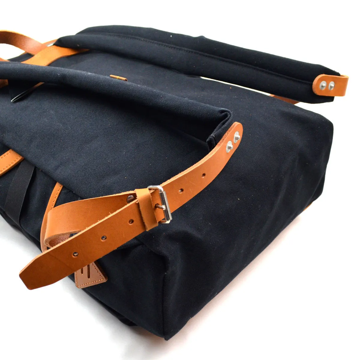 Atelier de l'Armée - Flight Pack - Black with Brown Leather