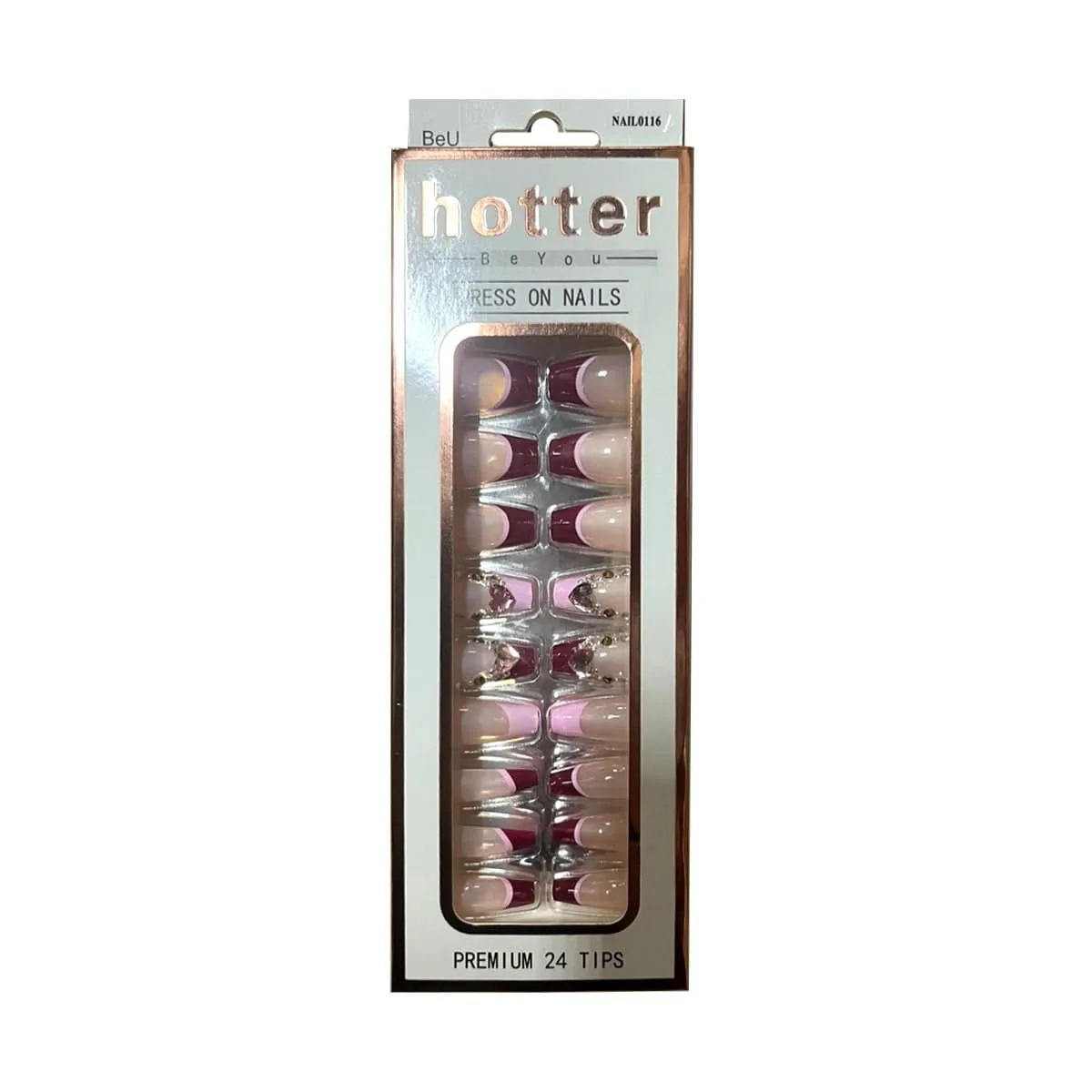 BE U | Hotter Press On Nails NAIL0116