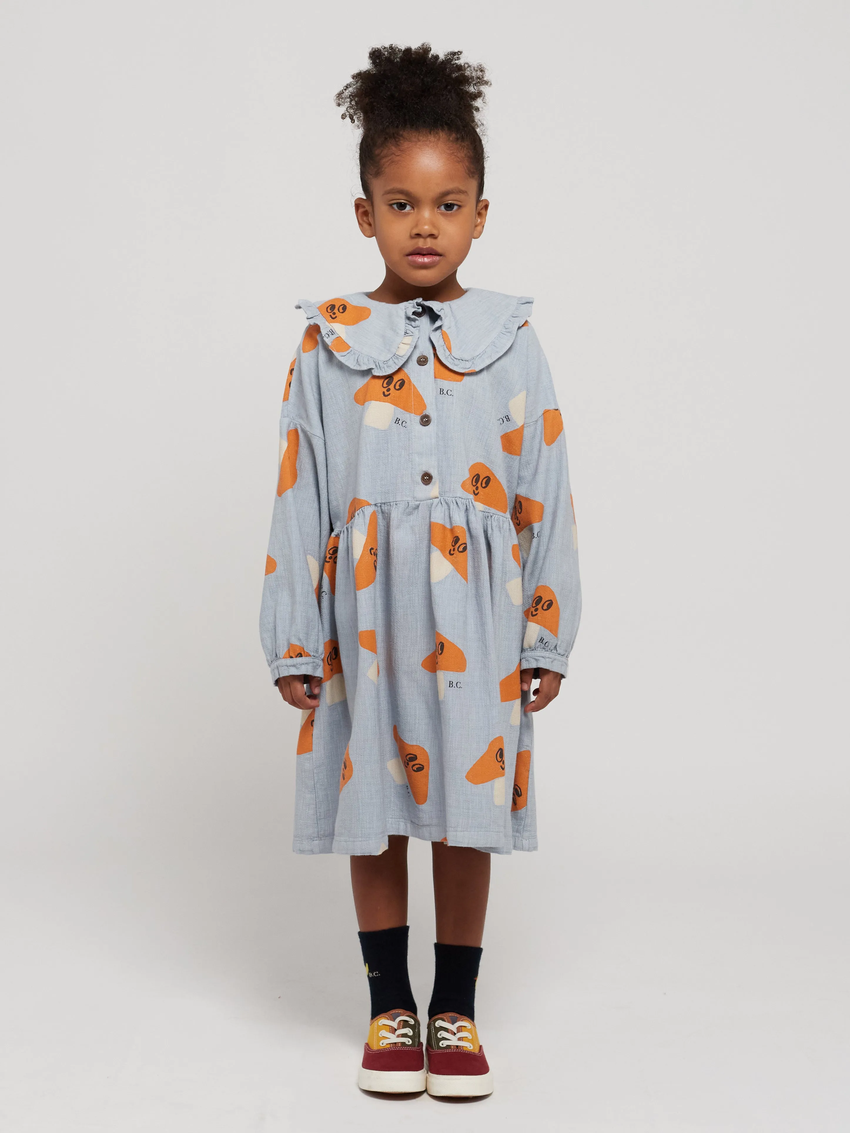 Bobo Choses | Mr. Mushroom all woven dress