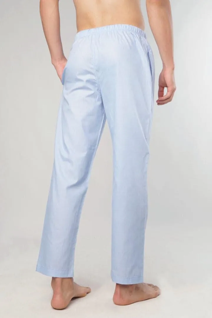 Brushed Woven Pajama - Sky Blue