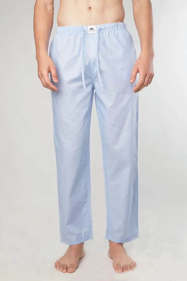 Brushed Woven Pajama - Sky Blue