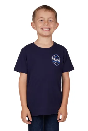 Bullzye Boys Mark Short Sleeve Tee - Navy - B3S3503290