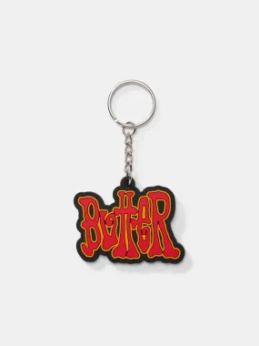 Butter Goods Tour Rubber Key Chain - Red / Yellow