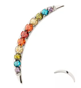 Camber Rainbow CZ Titanium Internally Threaded Top