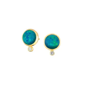 Candy Boulder Opal Studs