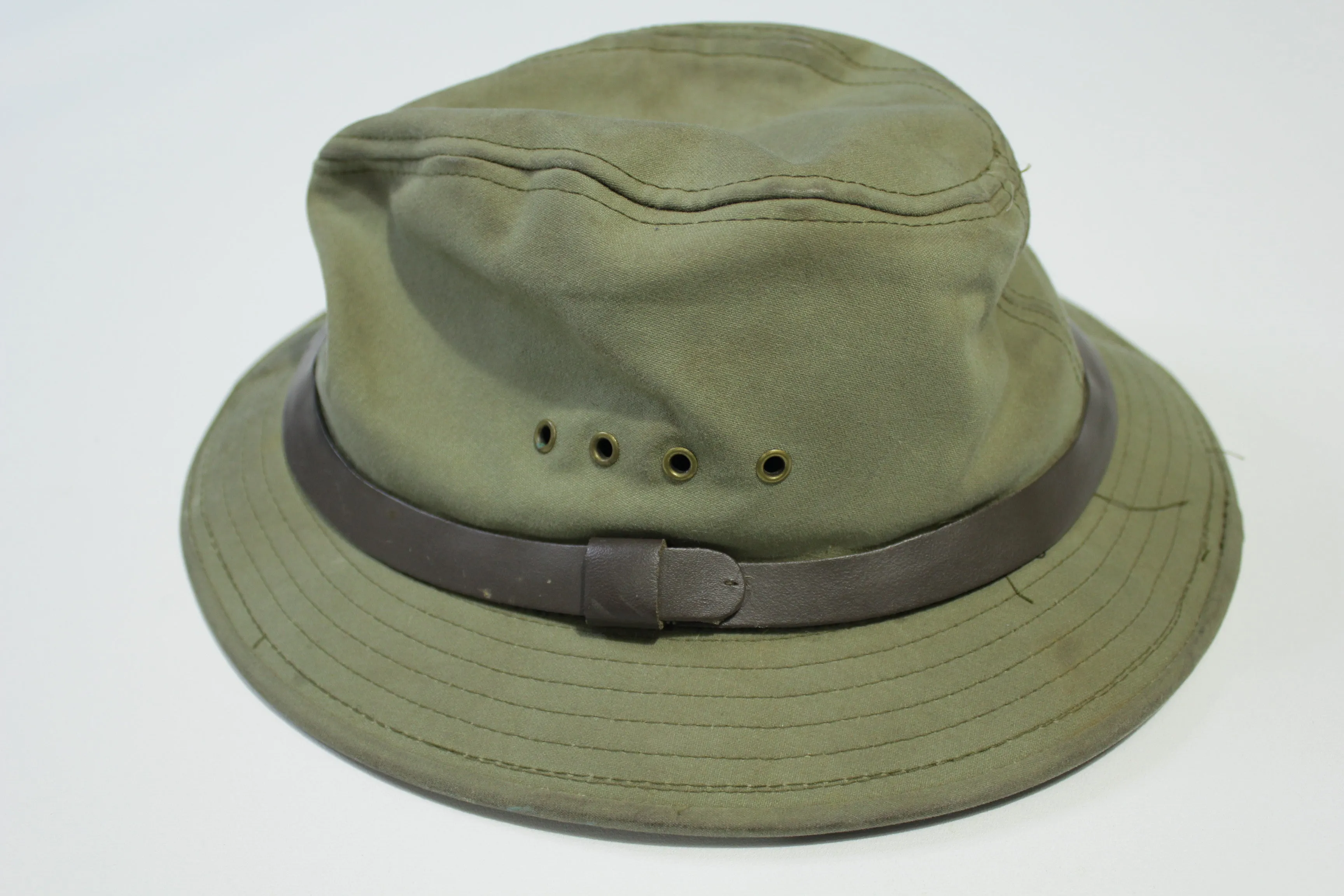 CC Filson Tin Cloth Packer Waxed Cotton Canvas Packer Hat Medium Size