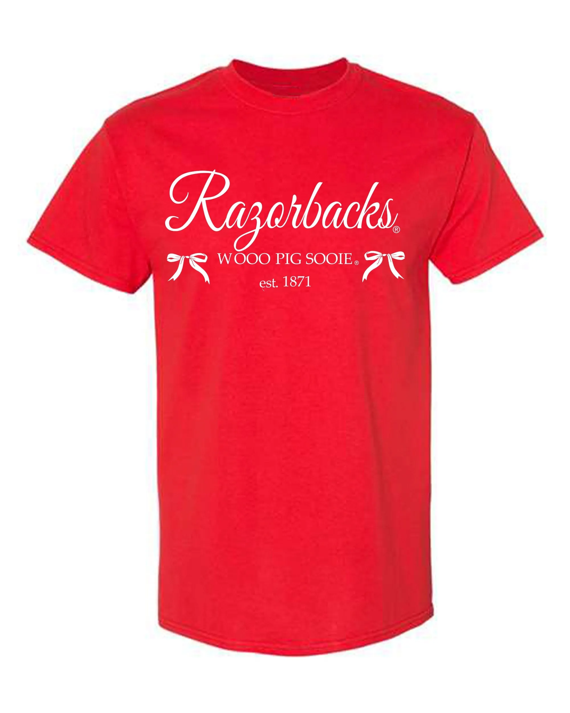 Children's Arkansas Razorbacks Established Bows Red Tee