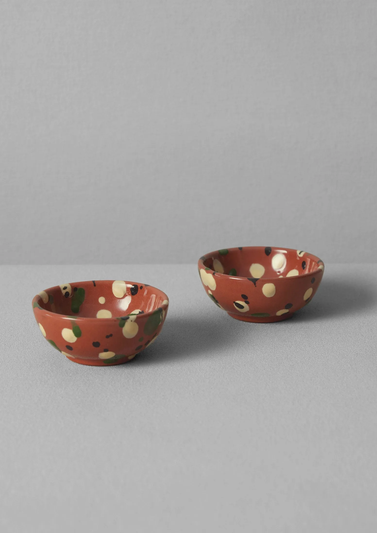 Cortona Splatter Pinch Pot Set | Terracotta/Multi