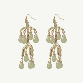 Delia Green Aventurine Earrings Medium