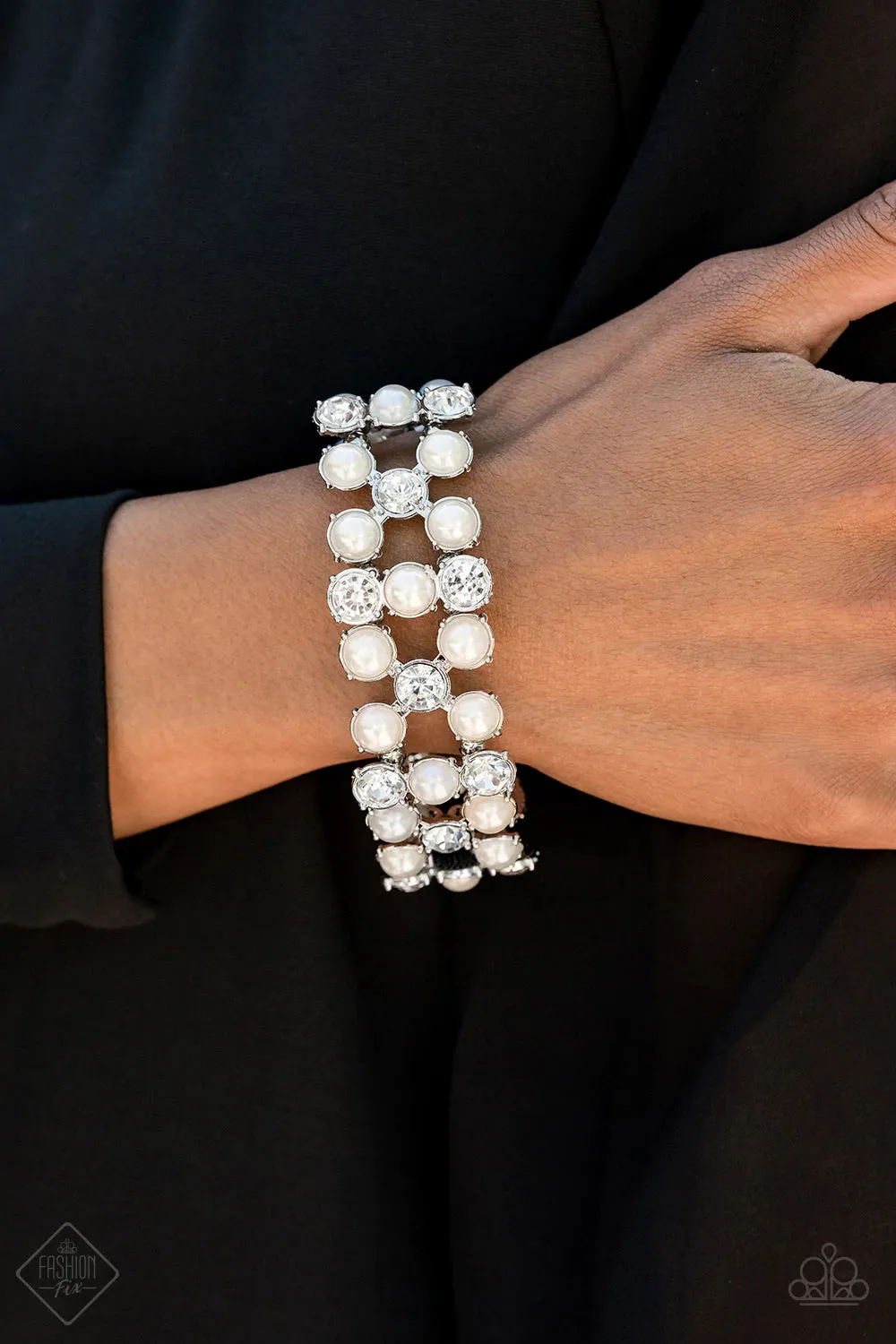 Diamonds and Debutantes White-Bracelet