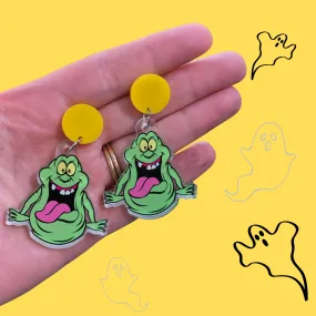 Ghostbusters Slimer Dangle Earrings