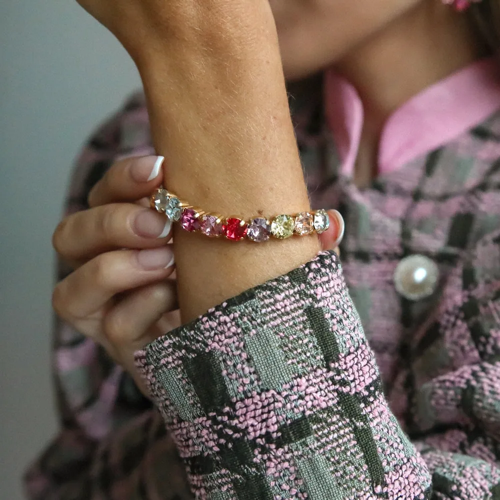 Gia Stud Bracelet / Pastel Rainbow Combo