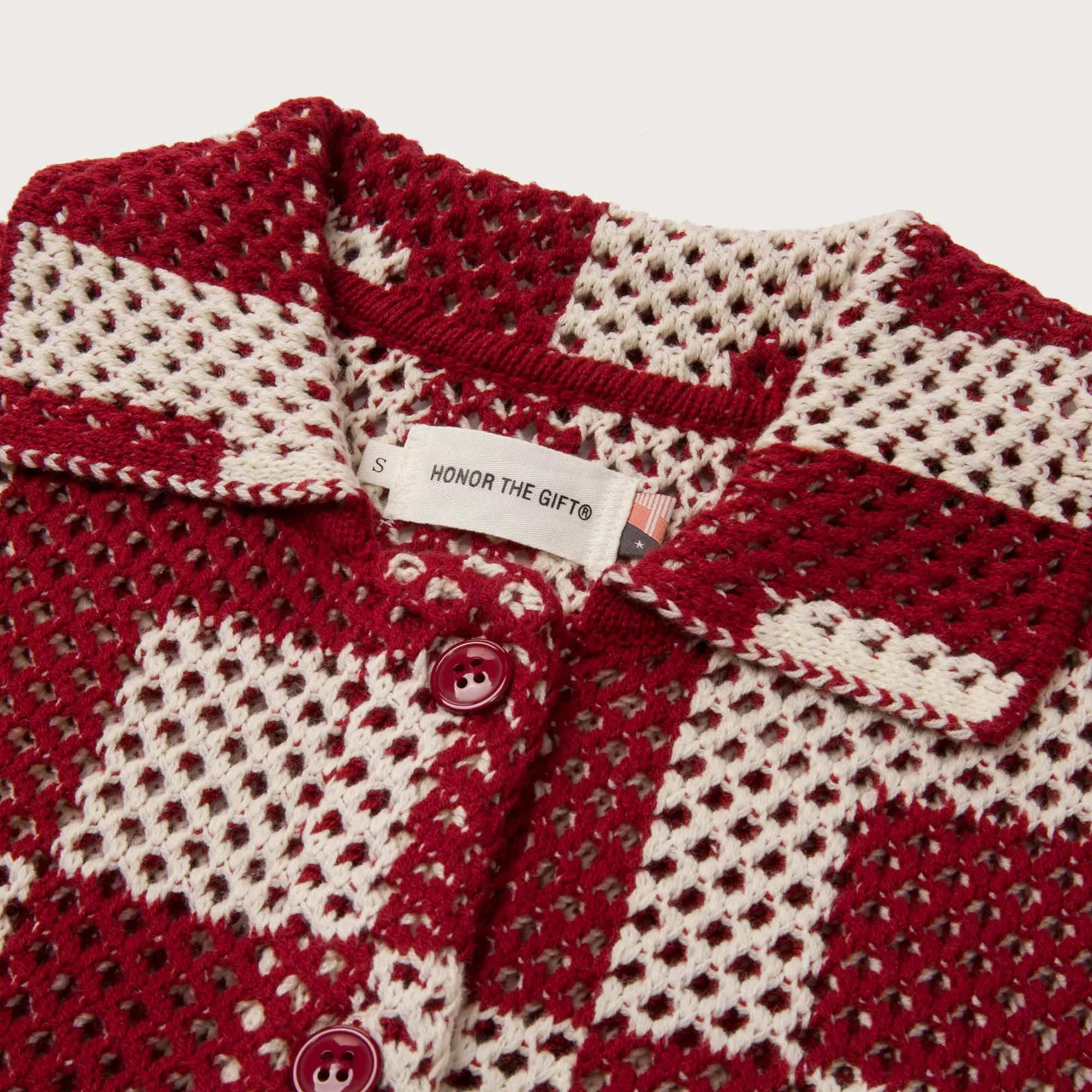 Honor The Gift Mens Button Down Crochet Shirt