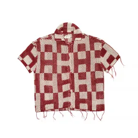 Honor The Gift Mens Button Down Crochet Shirt