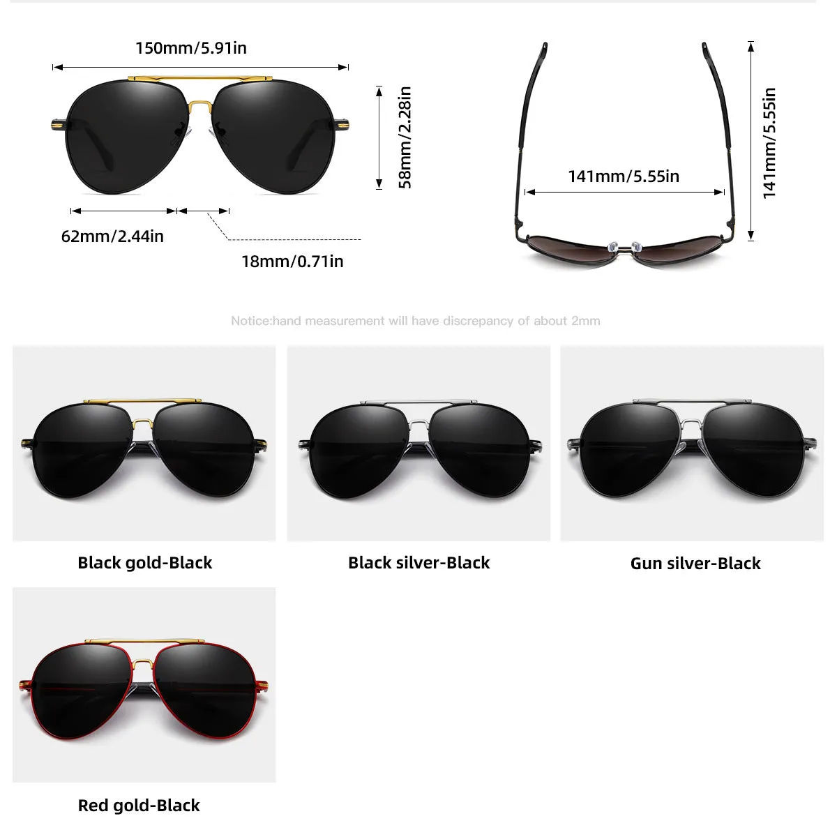 INSTOCK - New polarized high-end driving mirror men's sunglasses.