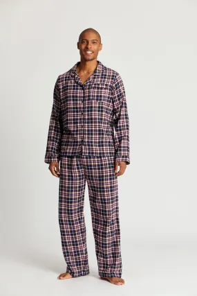 JIM JAM Mens -  Organic Cotton Pyjama Set Navy