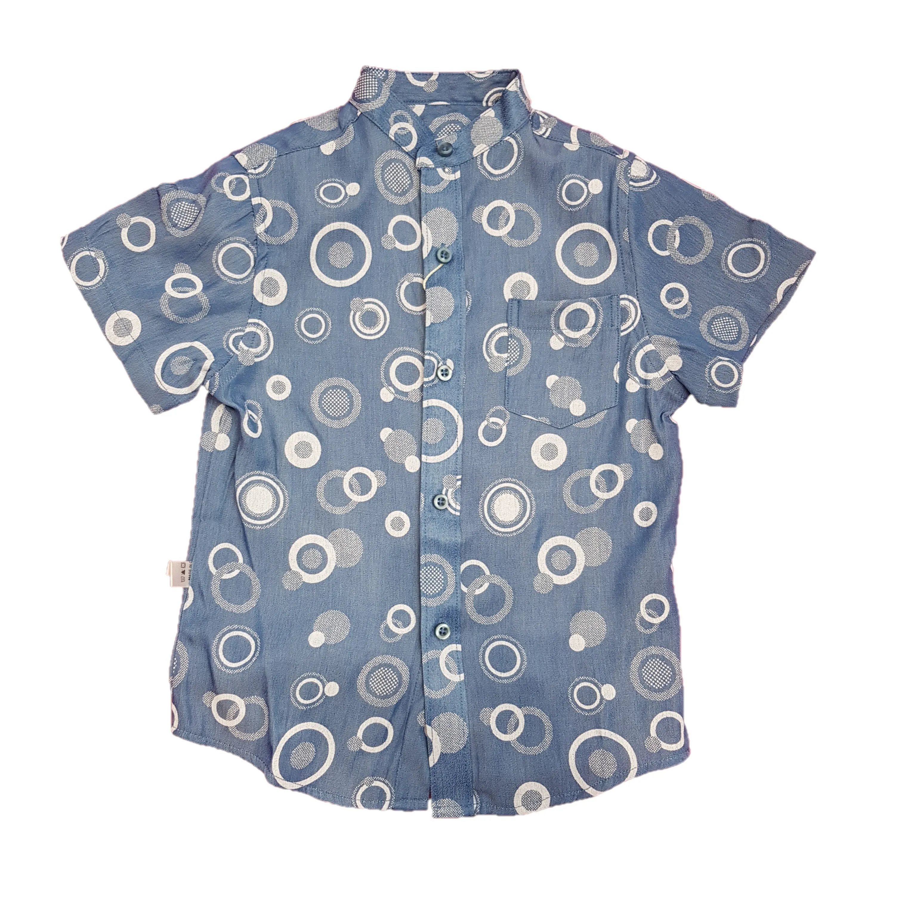 MADISON - Multi Circle Chinese Collar Shirt - Short