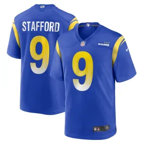 Men's Nike Matthew Stafford Royal Los Angeles Rams Player Game Jersey