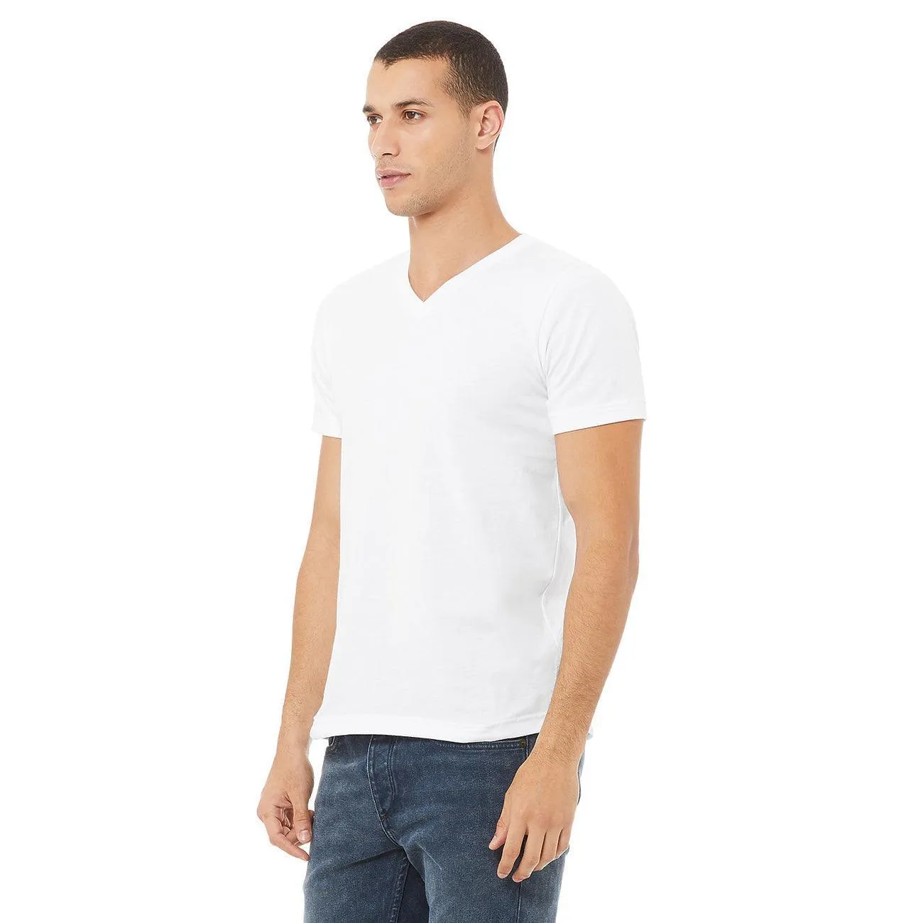 Men's V-Neck Soft Cotton T-Shirt Minor Fault (CS-120304)