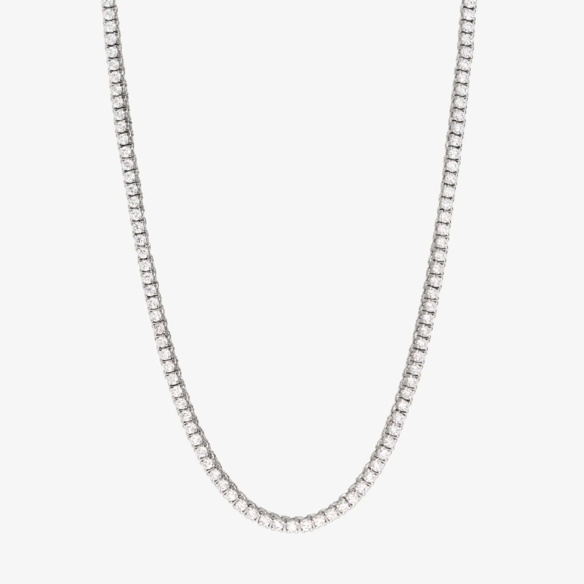 Moissanite Tennis Chain Set (3MM and 2MM)