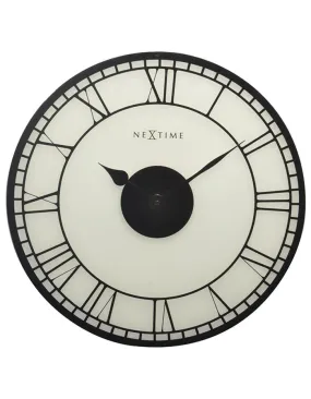 NeXtime Big Ben Frosted Glass Wall Clock - 16 Inches