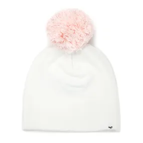 oh baby! Pale Pink Pom Hat - Cream