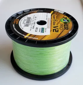 Power Pro Super 8 Slick V2 Hi-Vis Aqua Green 40 lbs 3000 yds Braided Fishing Line