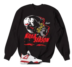 Retro 4 Red Cement Killa Season Sweater