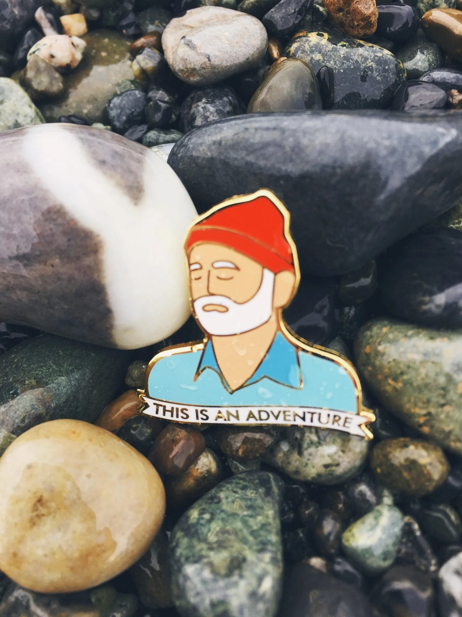 This is an Adventure Enamel Pin