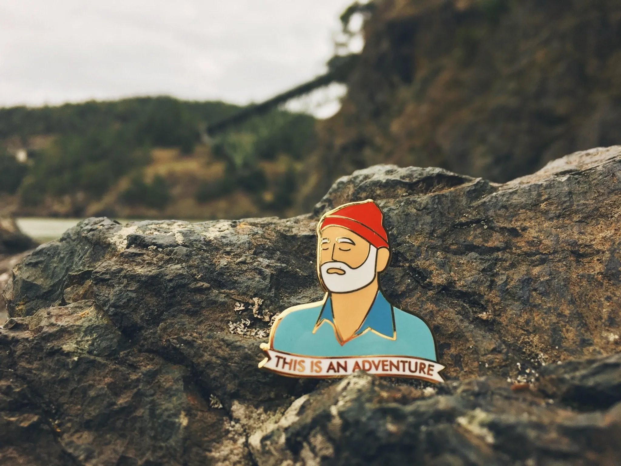 This is an Adventure Enamel Pin