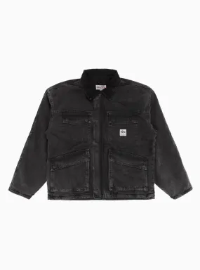 Washed Canvas Shop Jacket Black