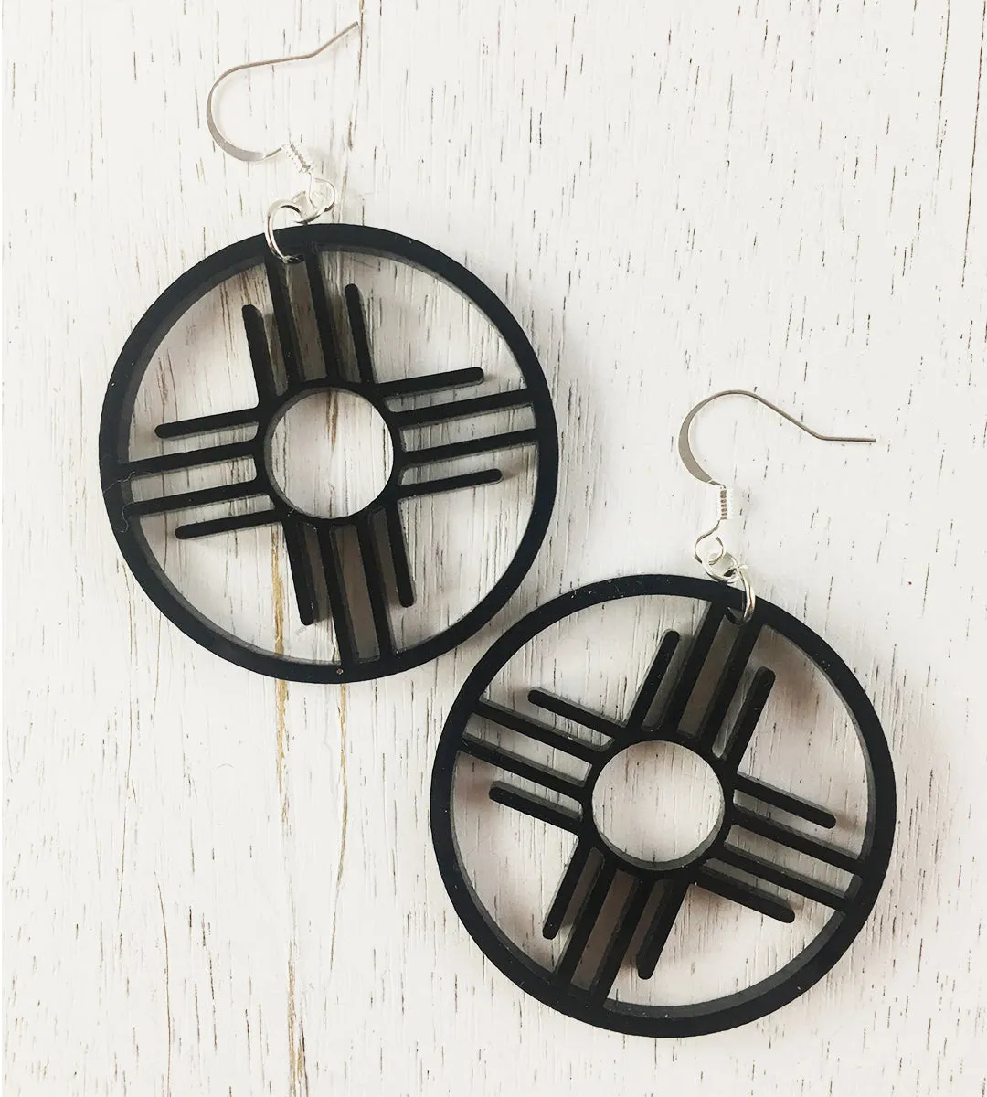 Zia Hoops Earrings 1.75 by Cultura Corazon